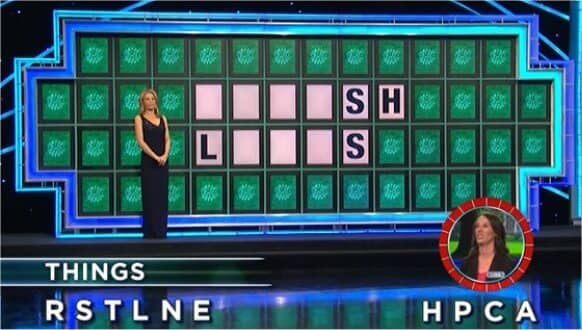 Lisa Hutchins on Wheel of Fortune (3-21-2017)