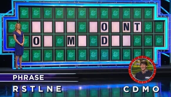 Ben Dombrowski on Wheel of Fortune (3-24-2017)