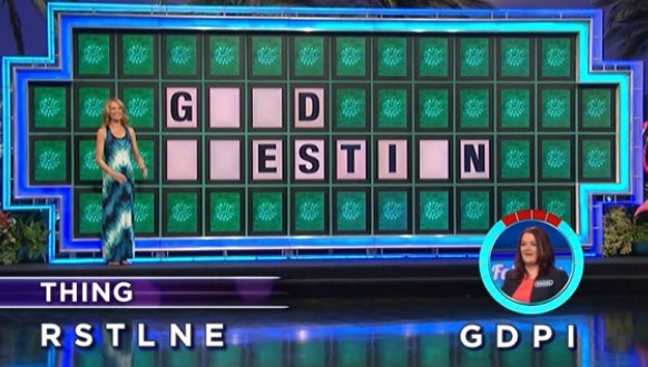 Angel Myers on Wheel of Fortune (4-26-2017)