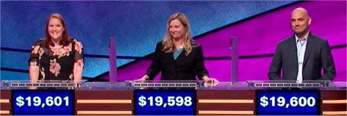Final Jeopardy (10/29/2018) Tori Campbell, Soyia Ellison, Neill Mohammad