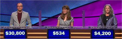 Final Jeopardy (10/3/2018) Doug Dodson, Maggie Beazer, Susan Donnelly-Kaye