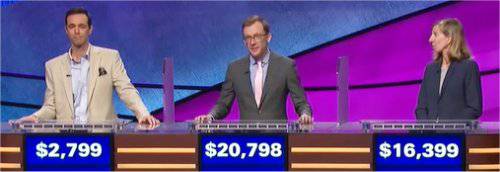 Final Jeopardy (10/8/2018) Adam Francois Watkins, Alex Schmidt, Lee Glazer