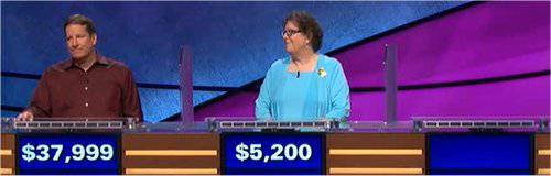 Final Jeopardy (2/19/2018) Rob Worman, Kate Logan, Florence Garbini