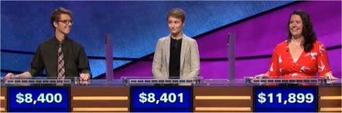 Final Jeopardy (2/2/2018) Ryan Fenster, Caitlin Silberman, Jenny Rhodes