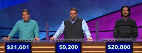 Final Jeopardy (2/20/2018) Rob Worman, John Carlson, Damien Marzocchi