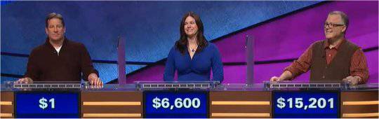 Final Jeopardy (2/22/2018) Rob Worman, Catherine Biba, Alan Harrison