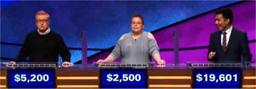 Final Jeopardy (2/7/2018) Sean Udicious, Marcy Lehman, John Giambrone