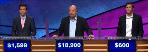Final Jeopardy (2/8/2018) John Giambrone, Marty Cunningham, Alex Hotovy