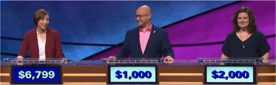 Final Jeopardy (3/1/2018) Laura McLean, Scott Krzywonos, Sarah Norris