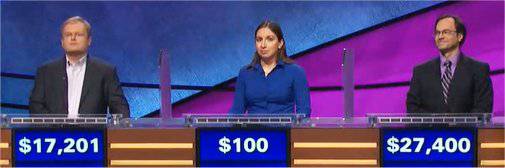 Final Jeopardy (3/14/2018) Zach Dark, Allison Berke, Peter Karamitsos