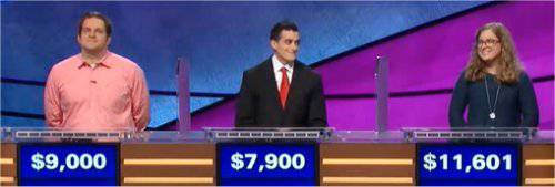 Final Jeopardy (3/28/2018) Robert Dimitri, Joey DiNardo, Emily Milan