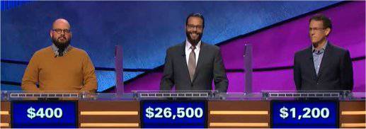 Final Jeopardy (3/6/2018) Matt Lisiecki, Jack Rice, Rob Wivchar