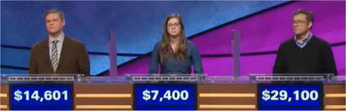 Final Jeopardy (3/9/2018) Lane Flynn, Megan Durazo, Mark Ashton