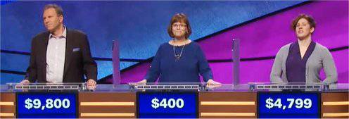 Final Jeopardy (5/31/2018) Jeffrey Schwarz, Maryanne Theyerl, Skyler Kelemen