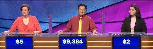 Final Jeopardy (6/5/2018) Leslie Manion, Joe Castro, Megan Beesley