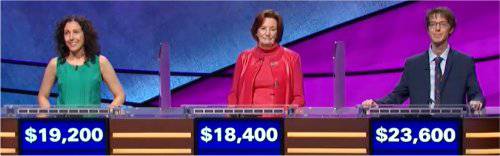 Final Jeopardy (7/17/2018) Michelle Cabral, Bunny Miller, Ryan Fenster