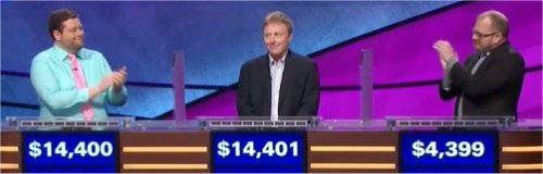 Final Jeopardy (7/25/2018) Dave Mattingly, Burt Westermeier, Ron Freshour
