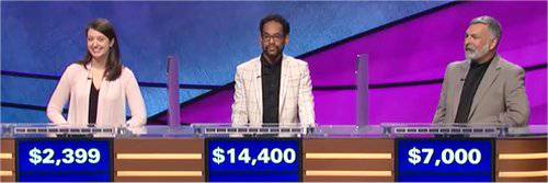 Final Jeopardy (7/9/2018) Lauren Kiehna, Wes Hazard, Ray Coshow