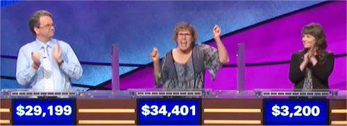 Final Jeopardy (9/11/2018) Rick Terpstra, Lori Goodman, Becky Warren