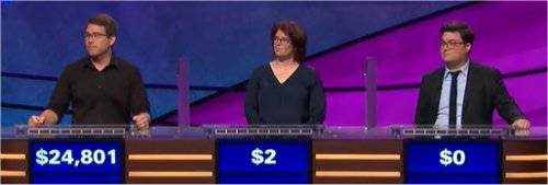Final Jeopardy (9/17/2018) Kyle Jones, Christine O'Donnell, Reese Wallace