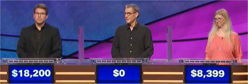 Final Jeopardy (9/20/2018) Kyle Jones, Bucky McMahon, Amanda Levreault