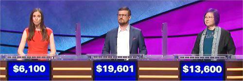 Final Jeopardy (9/28/2018) Evelyn Rubin, Andrew Knudsen, Barbara Gooby
