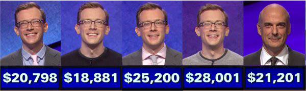 Jeopardy! champs for the week of October 8, 2018