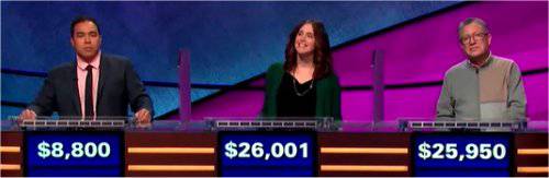 Final Jeopardy (1/8/2019) Zorn Pink, Jessica Holloway, Jeff Spiess