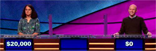 Final Jeopardy (10/8/2019) Jessica Garsed, Rahul Garabadu, Scottie Biddle
