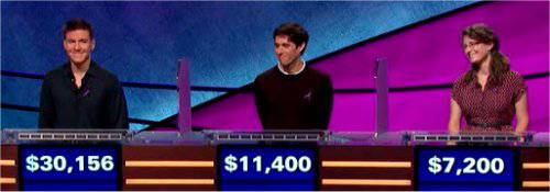 Final Jeopardy (11/12/2019) James Holzhauer, Steven Grade, Rachel Lindgren