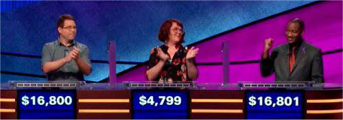 Final Jeopardy (11/4/2019) Kyle Jones, Anneke Garcia, Gilbert Collins