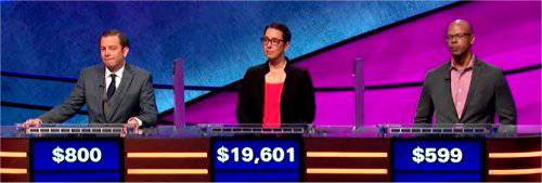 Final Jeopardy (12/23/2019) Eric Smith, Robin Miner-Swartz, Jason Dozier