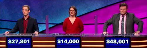 Final Jeopardy (2/11/2019) Bif Reiser, Karen Bascom Lambiotte, Eric R. Backes