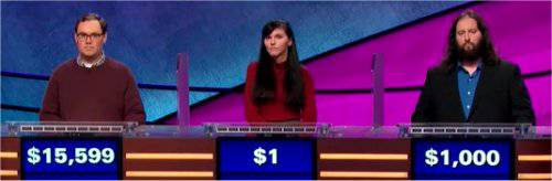 Final Jeopardy (2/5/2019) Will Dawson, Jade Ryan, John Fowle