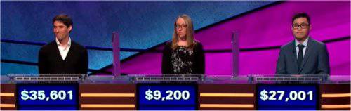 Final Jeopardy (3/28/2019) Steven Grade, Sarah von Oeyen, Kenji Shimizu