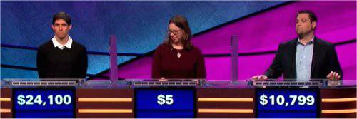 Final Jeopardy (4/1/2019) Steven Grade, Roberta Chapman, Reid Setzer