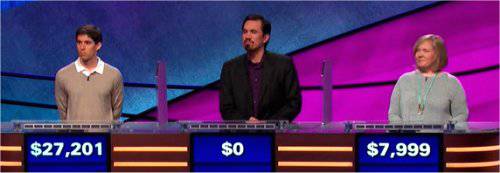 Final Jeopardy (4/2/2019) Steven Grade, Erich Johnson and Anika Gregg