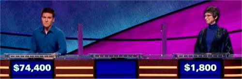 Final Jeopardy (5/24/2019) James Holzhauer, Sam Kooistra, Susan Waller