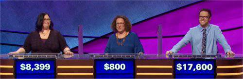 Final Jeopardy (5/9/2019) Sara DelVillano, Melissa Okey, Conor Quinn
