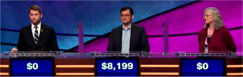 Final Jeopardy (7/1/2019) E.J. Wolbursky, Josh Levit, Debbie Kauffman