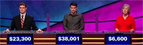 Final Jeopardy (7/10/2019) Ryan Bilger, Sam Kavanaugh, Margaret Hamilton