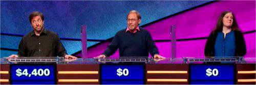 Final Jeopardy (7/25/2019) Jason Zuffranieri, Eric Kaplan, Shari Meyer