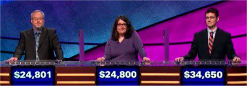 Final Jeopardy (7/4/2019) Charlie Jorgenson, Wendy Foster, Ryan Bilger