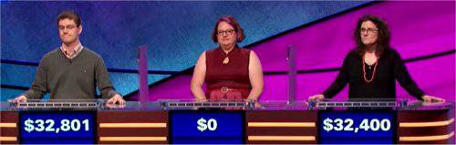 Final Jeopardy (7/8/2019) Ryan Bilger, Holly Ahronheim, Sarah Hoban