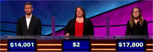 Final Jeopardy (10/4/2019) Kevin Boettcher, Beth Kitts, Kara Skinner