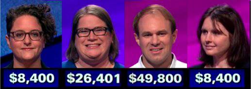 Jeopardy! champs for the week of February 18, 2019