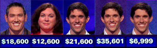 Jeopardy! champs from March 25-29, 2019