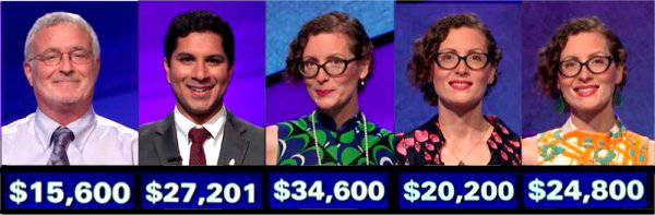 Jeopardy! champs, week of November 11, 2019