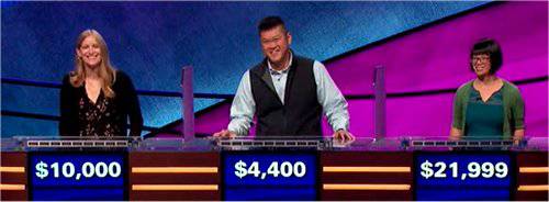 Final Jeopardy (1/13/2020) Katie Needle, Daniel Sok, Veronica Vichit-Vadakan