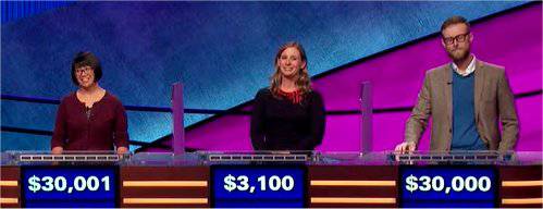 Final Jeopardy (1/14/2020) Veronica Vichit-Vadakan, Alissa McKinney, Marlan Badgett